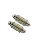 2.5 Watts - 6-12 Volts - C5W - Festoon Led Bulb - SV8.5 - White - D15*42mm - C10W-32L-W - AZLED